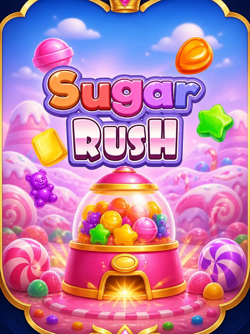 Start the Sugar Rush demo for free - screen showing virtual credit